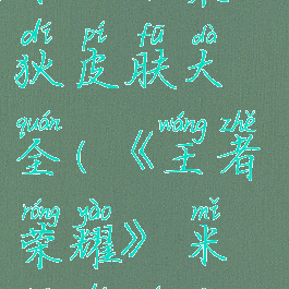 《王者荣耀》米莱狄皮肤大全(《王者荣耀》米莱狄皮肤大全图片)