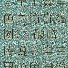 《破晓传说》全主要角色身份介绍图(《破晓传说》全主要角色身份介绍图)