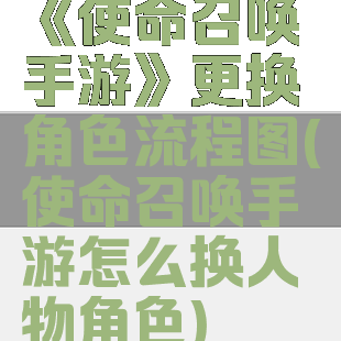 《使命召唤手游》更换角色流程图(使命召唤手游怎么换人物角色)