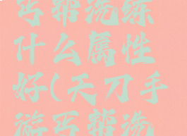 《天涯明月刀手游》丐帮洗练什么属性好(天刀手游丐帮洗练洗什么?)