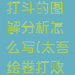 《太吾绘卷》关于打斗的图解分析怎么写(太吾绘卷打败敌人后选项)