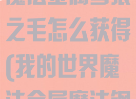 《我的世界》魔法金属雪狼之毛怎么获得(我的世界魔法金属魔法钢怎么获得)