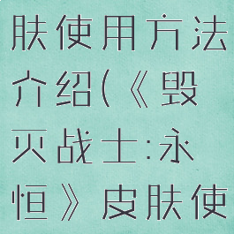 《毁灭战士:永恒》皮肤使用方法介绍(《毁灭战士:永恒》皮肤使用方法介绍图)