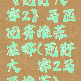 《荒野大镖客2》马匹优劣推荐在哪(荒野大镖客2马匹推荐)