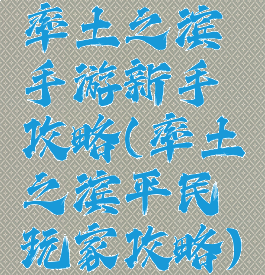 率土之滨手游新手攻略(率土之滨平民玩家攻略)