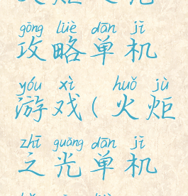 火炬之光攻略单机游戏(火炬之光单机版攻略)