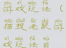 猫捉老鼠的游戏玩法(猫捉老鼠游戏玩法目标及规则)