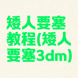 矮人要塞教程(矮人要塞3dm)