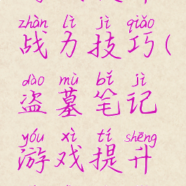 盗墓笔记游戏提升战力技巧(盗墓笔记游戏提升战力技巧是什么)