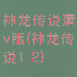神龙传说满v版(神龙传说1.2)