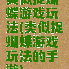 类似捉蝴蝶游戏玩法(类似捉蝴蝶游戏玩法的手游)