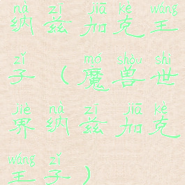 纳兹加克王子(魔兽世界纳兹加克王子)