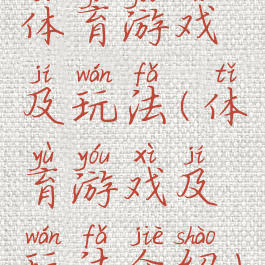 体育游戏及玩法(体育游戏及玩法介绍)