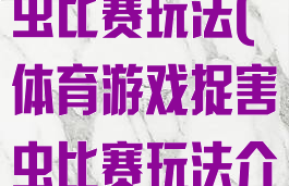 体育游戏捉害虫比赛玩法(体育游戏捉害虫比赛玩法介绍)