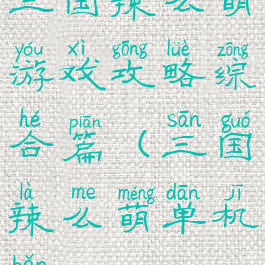 三国辣么萌游戏攻略综合篇(三国辣么萌单机版)