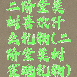 二阶堂美树喜欢什么礼物(二阶堂美树雀魂礼物)