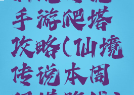 仙境传说手游爬塔攻略(仙境传说本周爬塔路线)