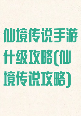 仙境传说手游什级攻略(仙境传说攻略)