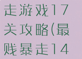 史上最贱暴走游戏17关攻略(最贱暴走14攻略大全)