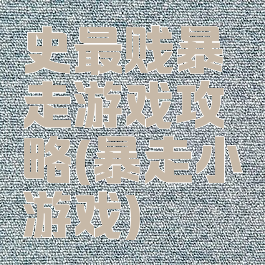 史最贱暴走游戏攻略(暴走小游戏)