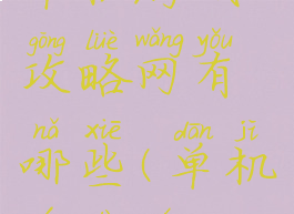 单机游戏攻略网有哪些(单机游大全)
