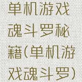 单机游戏魂斗罗秘籍(单机游戏魂斗罗)