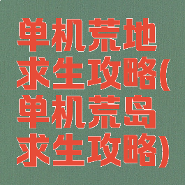 单机荒地求生攻略(单机荒岛求生攻略)