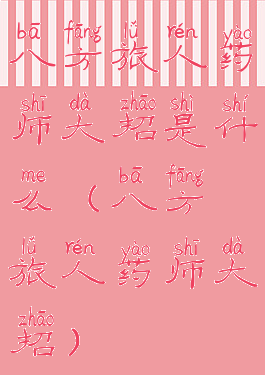 八方旅人药师大招是什么(八方旅人药师大招)