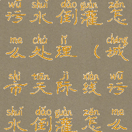 城市天际线污水倒灌怎么处理(城市天际线污水倒灌怎么解决)