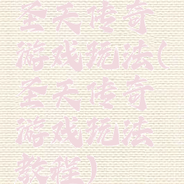 圣天传奇游戏玩法(圣天传奇游戏玩法教程)
