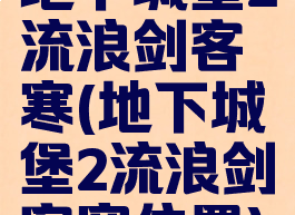 地下城堡2流浪剑客寒(地下城堡2流浪剑客寒位置)