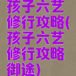 孩子六艺修行攻略(孩子六艺修行攻略御途)