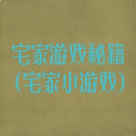 宅家游戏秘籍(宅家小游戏)