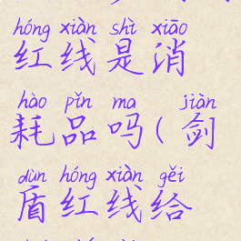 宝可梦剑盾红线是消耗品吗(剑盾红线给谁携带)
