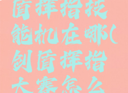 宝可梦剑盾挥指技能机在哪(剑盾挥指大赛怎么参加)