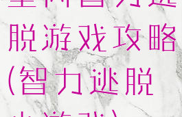 室内智力逃脱游戏攻略(智力逃脱小游戏)