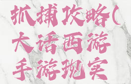 大话西游手游现实抓捕攻略(大话西游手游现实抓捕攻略视频)
