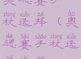 奥德赛手杖选择(奥德赛手杖选择什么)