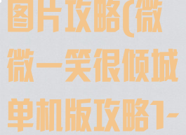 微微一笑单机图片攻略(微微一笑很倾城单机版攻略1-10)