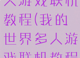 我的世界多人游戏联机教程(我的世界多人游戏联机教程手机版)
