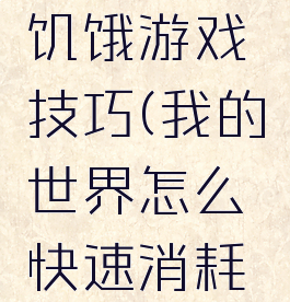 我的世界饥饿游戏技巧(我的世界怎么快速消耗饥饿值)