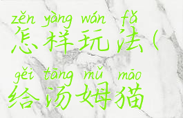 我的汤姆之装扮游戏怎样玩法(给汤姆猫化妆的游戏)