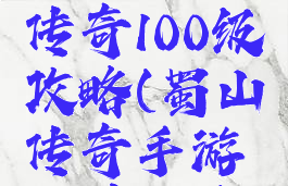 手游蜀山传奇100级攻略(蜀山传奇手游大神攻略)