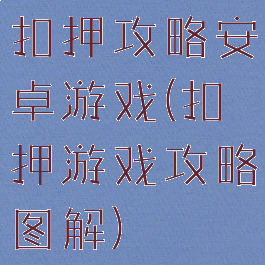 扣押攻略安卓游戏(扣押游戏攻略图解)