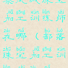 暴风城珠宝加工训练师在哪(部落珠宝加工训练师在哪)