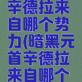 暗黑元首辛德拉来自哪个势力(暗黑元首辛德拉来自哪个势力的)