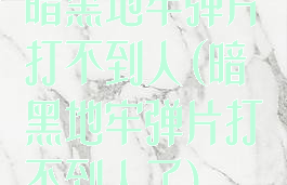 暗黑地牢弹片打不到人(暗黑地牢弹片打不到人了)