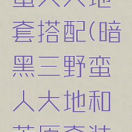 暗黑3野蛮人大地套搭配(暗黑三野蛮人大地和荒原套装哪个好)