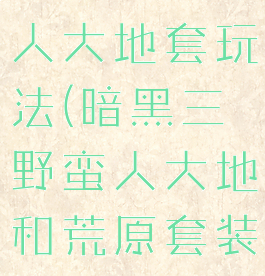 暗黑3野蛮人大地套玩法(暗黑三野蛮人大地和荒原套装哪个好)