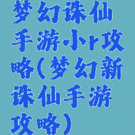 梦幻诛仙手游小r攻略(梦幻新诛仙手游攻略)